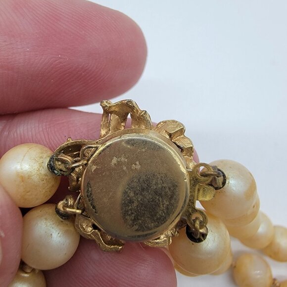 Vintage FAUX PEARLS NECKLACE LOT - Lot Of 3‎ Necklaces - Picture 6 of 7